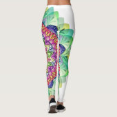 Exotic Colorful mandala Leggings (Achterkant)
