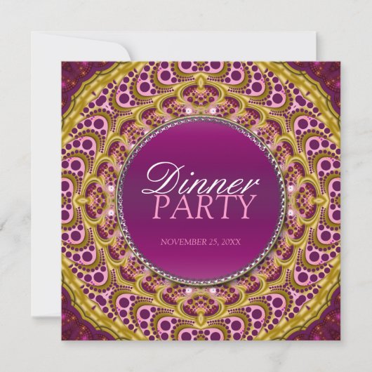 Exotic Eastern Dinner Party Invitation spéciale (Devant)