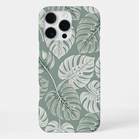 Exotic Elegant Monsteras iPhone Hoesje (Achterkant)