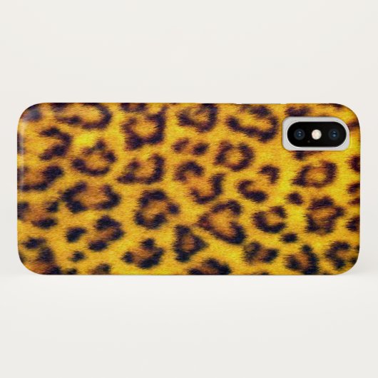 Exotic Faux Leopard Spots Animal Print Case-Mate iPhone Case (Achterkant (horizontaal))