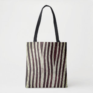 Exotic Faux Zebra Stripes Animal Print Tote Bag