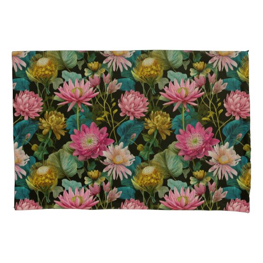 Exotic Floral Pattern BOHO Chic Tropical Foliage  Kussensloop (Voorkant)