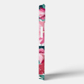 Exotic Flowers Monogram gestript Case-Mate iPhone Case (Achterkant / Rechts)