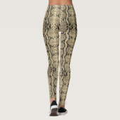 Exotic Gold Tone Boa Constrictor Snakeskin Leggings (Achterkant)