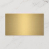 Exotic Green & Gold Safari Oerwoud Leaf Design Visitekaartje (Achterkant)