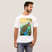 Exotic Green Peacock T-Shirt (Voorkant volledig)