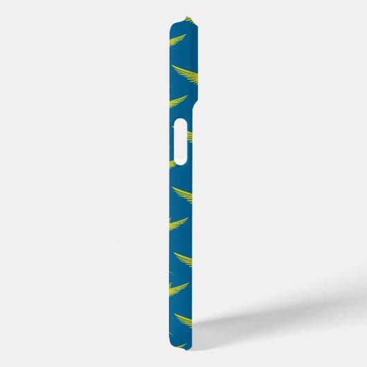 Exotic Hummingbird Pattern Blue Case-Mate iPhone Case (Achterkant / Rechts)