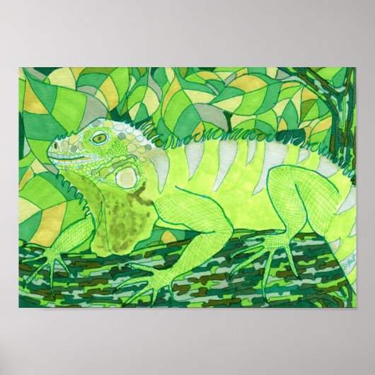 Exotic Iguana Poster (Voorkant)