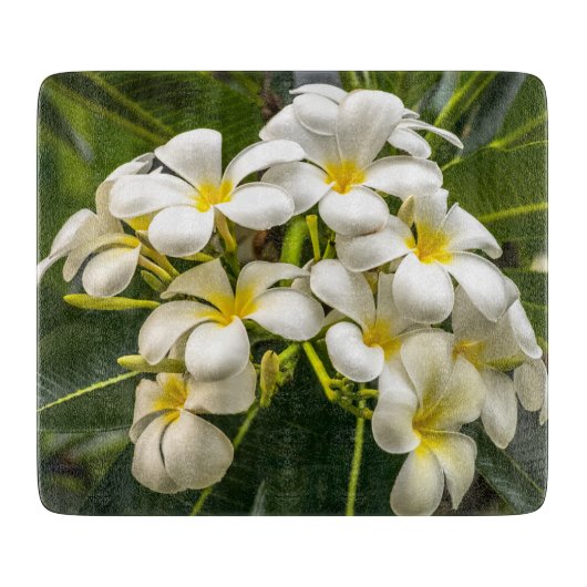 Exotic Island Plumeria Cutting Board Snijplank (Voorkant)