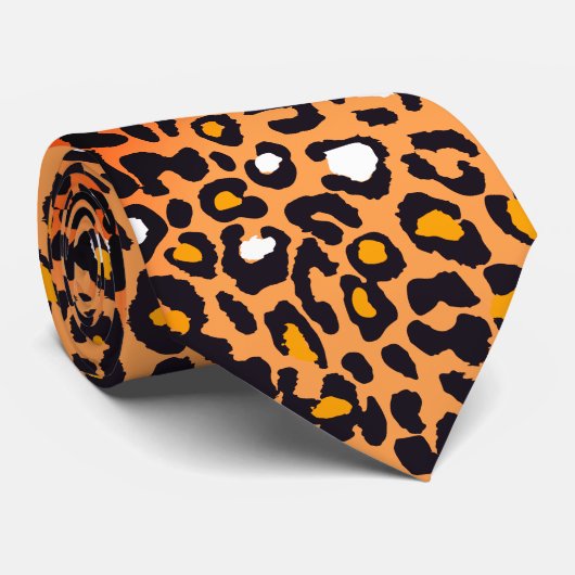 Exotic leopard Safari Print Stropdas (Opgerold)