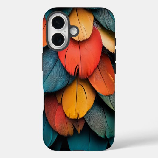 Exotic Macaw Feather Phone Case (Achterkant)