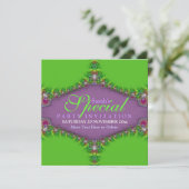 Exotic Magic Genie Fractal Art Invitation (Debout devant)