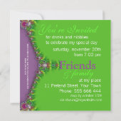 Exotic Magic Genie Fractal Art Invitation (Dos)