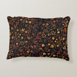 Exotic Midnight Floral Garden Accent Kussen