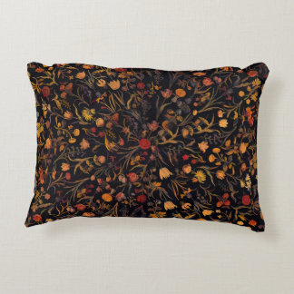 Exotic Midnight Floral Garden Accent Kussen