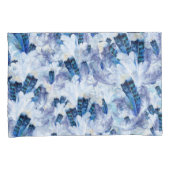 Exotic Mix Blue Bird Print Kussensloop (Voorkant-Rechts)