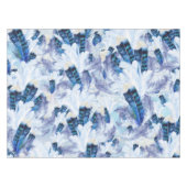 Exotic Mix Blue Bird Print Tafelkleed (Voorkant (Horizontaal))