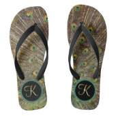 Exotic Monogram Peacock Teenslippers (Voetbed)