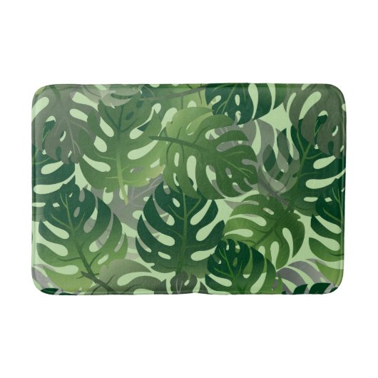 Exotic Palm Leaf Design Badmat (Voorkant)