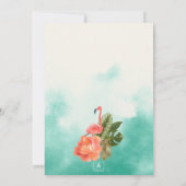 Exotic Paradise Wedding Kaart (Achterkant)
