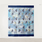 Exotic Parrot Bird Tone Feathers Wandkleed (Voorkant)