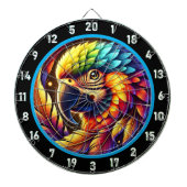 Exotic Parrot Dartboard voor Bold Decor Dartbord (Voorkant)
