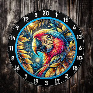 Exotic Parrot Dartboard voor Game Nights Dartbord