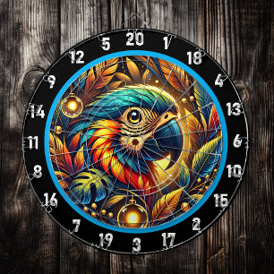Exotic Parrot Dartboard voor levendige kamers Dartbord