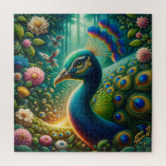 Exotic Peacock Rainforest Majesty Design Legpuzzel