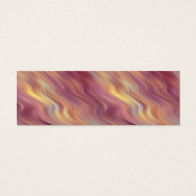 Exotic Plumeria Wavy Texture Mini Visitekaartjes (Voorkant)