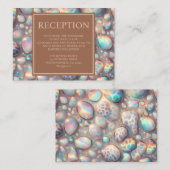 Exotic Posh Reception Details Enclosure Cards Informatiekaartje (Voorkant / Achterkant)