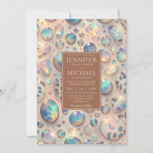 Exotic Posh Wedding Invitation (Devant)