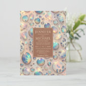 Exotic Posh Wedding Invitation Kaart (Staand voorkant)