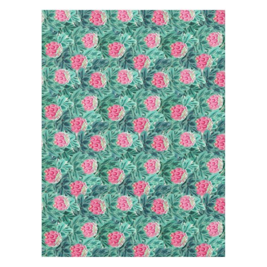 Exotic Protea Flowers Pattern Tafelkleed (Voorkant)