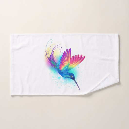 Exotic Rainbow Hummingbird (Serviette à main)