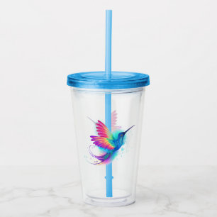 Exotic Rainbow Hummingbird Acryl Drinkbeker