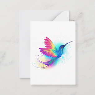 Exotic Rainbow Hummingbird Advieskaart