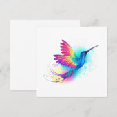 Exotic Rainbow Hummingbird Advieskaart (Voorkant / Achterkant)