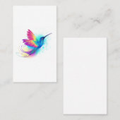 Exotic Rainbow Hummingbird Afsprakenkaartje (Voorkant / Achterkant)