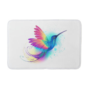 Exotic Rainbow Hummingbird Badmat