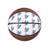 Exotic Rainbow Hummingbird Basketbal (Voorkant)