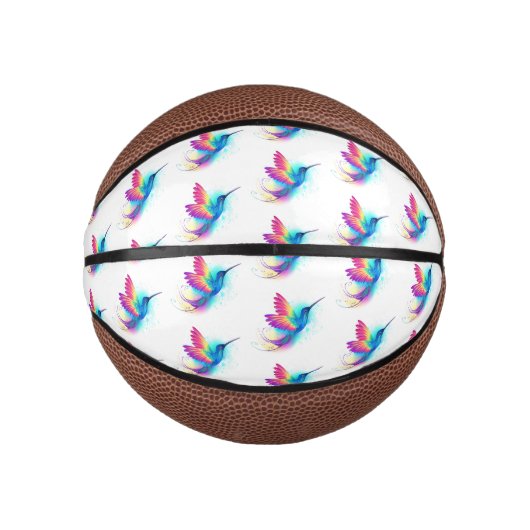 Exotic Rainbow Hummingbird Basketbal (Voorkant)