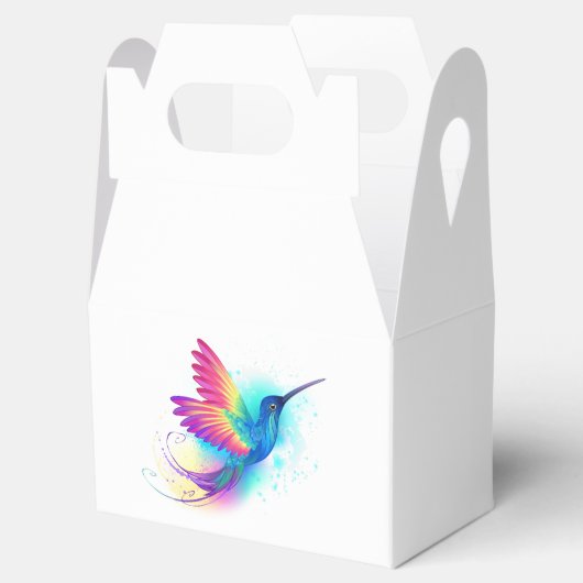 Exotic Rainbow Hummingbird Bedankdoosjes (Geopend)