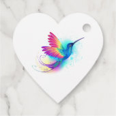 Exotic Rainbow Hummingbird Bedankjes Labels (Achterkant)