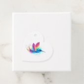 Exotic Rainbow Hummingbird Bedankjes Labels (In situ)