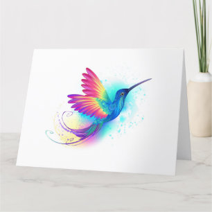 Exotic Rainbow Hummingbird Bedankkaart