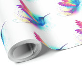 Exotic Rainbow Hummingbird Cadeaupapier (Rol Hoek)