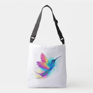Exotic Rainbow Hummingbird Crossbody Tas