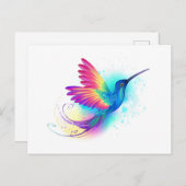 Exotic Rainbow Hummingbird Feestdagenkaart (Voorkant / Achterkant)