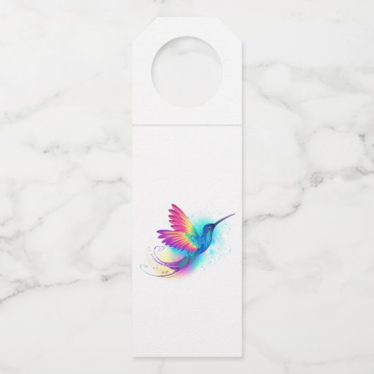Exotic Rainbow Hummingbird Flessenhanger (Achterkant)